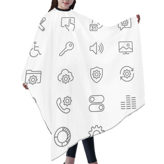 Personality  Setting Thin Icons Hair Cutting Cape