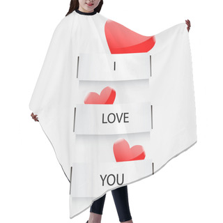 Personality  Vector I Love You Hair Cutting Cape
