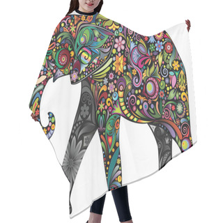 Personality  The Cheerful Elephant Hair Cutting Cape