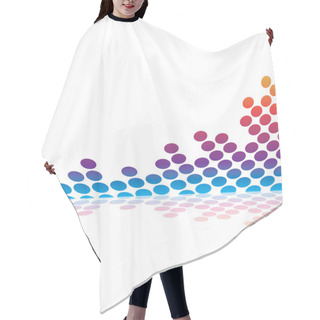 Personality  Graphic Audio Waveform Hair Cutting Cape