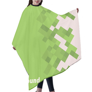 Personality  Abstract Pixel Like Background. Hair Cutting Cape