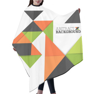 Personality  Abstract Background With Triangles Pattern. Hair Cutting Cape