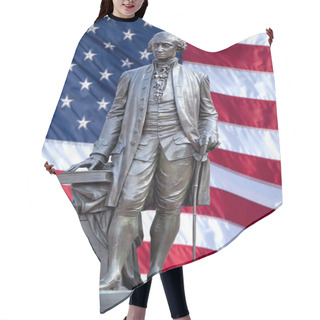 Personality  Statue Of George Washington. Hair Cutting Cape