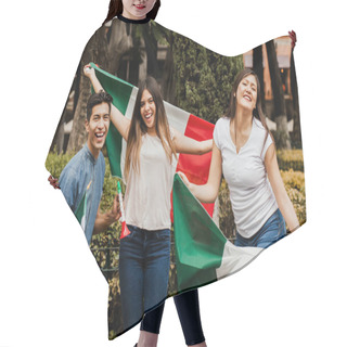 Personality  Mexican People Cheering With Flag Of Mexico, Viva Mexico In Mexican Independence Day Hair Cutting Cape