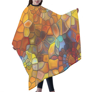 Personality  Lights Of Stained Glass Hair Cutting Cape