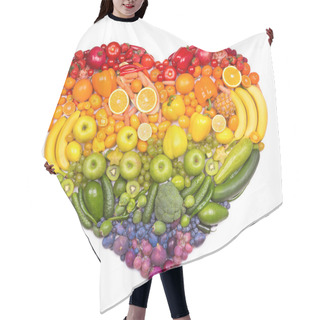 Personality  Heart Of Fruits And Vegetables Hair Cutting Cape