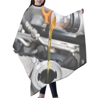 Personality  Motor Oil Hair Cutting Cape