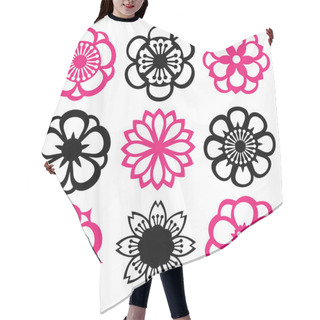Personality  Flower Filigree Set Hair Cutting Cape