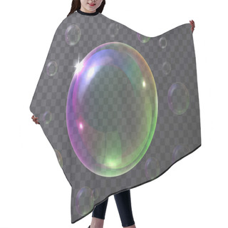 Personality  Realistic Soap Bubbles Hair Cutting Cape