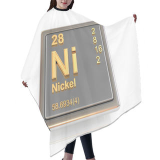Personality  Nickel. Chemical Element. Hair Cutting Cape