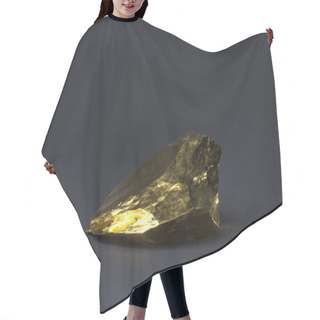 Personality  Marble Black And Gold Stome. 3D Rendering. Abstract Minimalistic Rock Object For Web Site Header Or Banner. Hair Cutting Cape