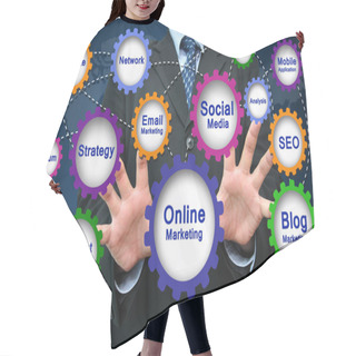 Personality  Online Marketing Concept Hair Cutting Cape