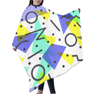 Personality  Retro 80s Pattern Background Illustration Hair Cutting Cape