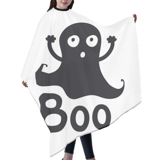 Personality  Boo. Ghost Time. Halloween Theme. Handdrawn Lettering Phrase. Design Element For Halloween. Vector Handwritten Calligraphy Quote. Hair Cutting Cape