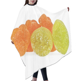 Personality  Colorful Marmalade On A White Background Hair Cutting Cape