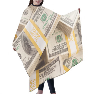 Personality  Stacks Of Ten Thousand Dollars Cash Hair Cutting Cape