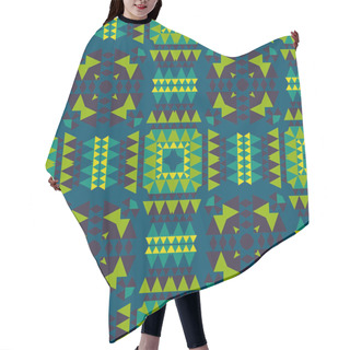 Personality  Geometric With Native, Tribal Look Seamless Pattern Hair Cutting Cape