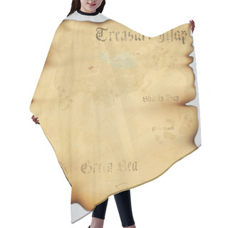 Personality  Old Treasure Map Hair Cutting Cape