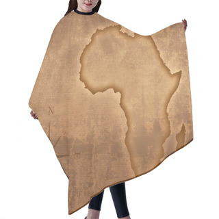 Personality  Old Style Africa Map Hair Cutting Cape