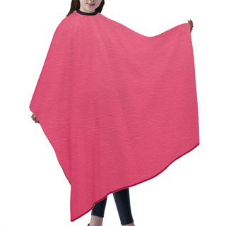 Personality  Red Leather Hair Cutting Cape