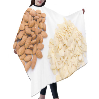 Personality  Heaps Of Whole And Flaked Almonds Hair Cutting Cape