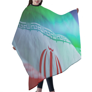 Personality  Iran Waving National Flag,3d Rendering Hair Cutting Cape