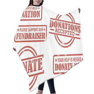 Personality  Donation And Fundraiser Stamps Hair Cutting Cape
