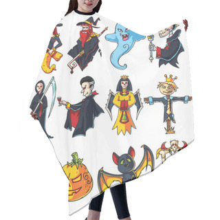 Personality  Halloween Cartoon Characters Set Hair Cutting Cape