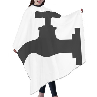 Personality  Vector Tap Illustration Hair Cutting Cape