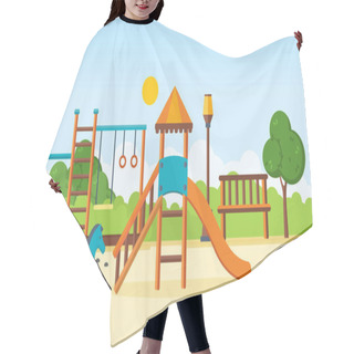 Personality  Kids Playground, Horizontal Bars, Swings, Walking Park, Childrens Toys. Hair Cutting Cape