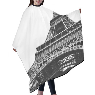 Personality  Eiffel Tower Black And White Beauty Hair Cutting Cape