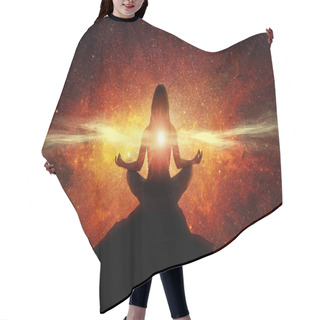 Personality  Spiritual Meditation Connected With The Energy Of The Universe Hair Cutting Cape