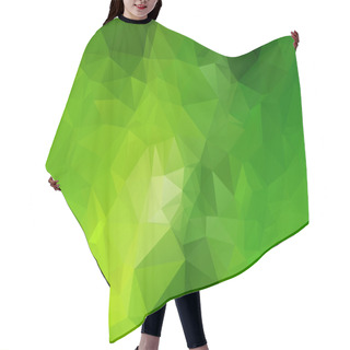 Personality  Green Polygonal Mosaic Background, Creative Design Templates Hair Cutting Cape