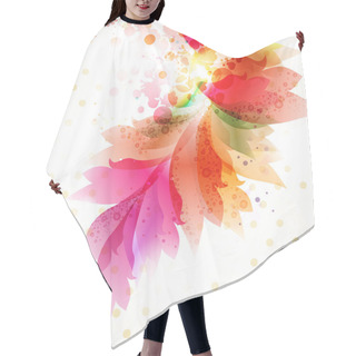 Personality  Floral Abstract Background. Hair Cutting Cape