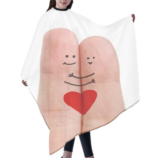 Personality  Painted Happy Fingers Smiley In Love Hair Cutting Cape