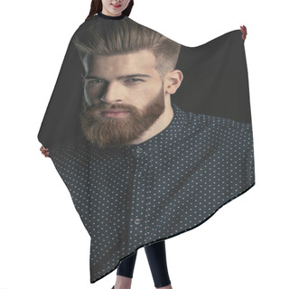 Personality  Handsome Bearded Man Hair Cutting Cape