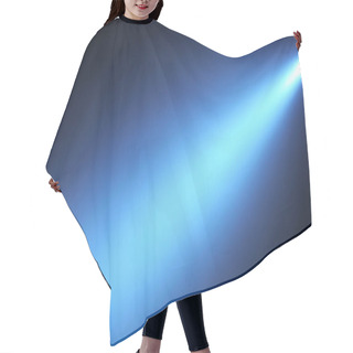 Personality  Projector Bluelight Beam Through Smoke For Movie And Cinema At Night Hair Cutting Cape