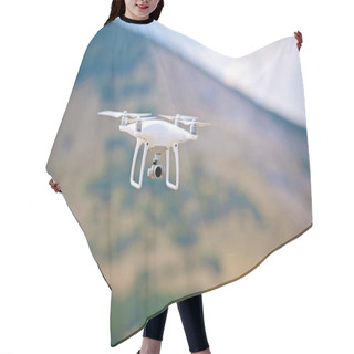 Personality  Drone Quadcopter With Digital Camera Flying In Nature Hair Cutting Cape