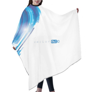 Personality  Abstract Blue Geometric Background Hair Cutting Cape