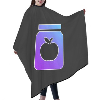 Personality  Apple Jam Blue Gradient Vector Icon Hair Cutting Cape