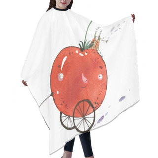 Personality  Watercolor Vegetable Cars Hair Cutting Cape