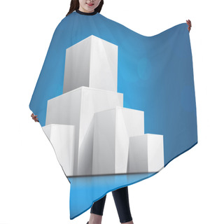 Personality  Background With Cubes Hair Cutting Cape