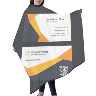 Personality  Business Cards Template Hair Cutting Cape
