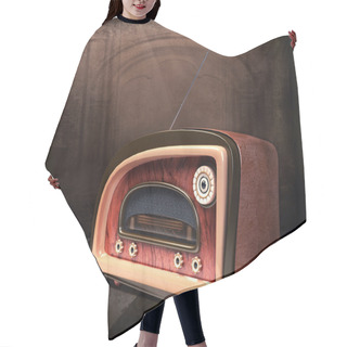 Personality  Retro Styled Radio Hair Cutting Cape
