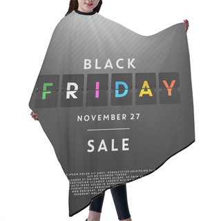 Personality  Black Friday Sale Illustration Hair Cutting Cape