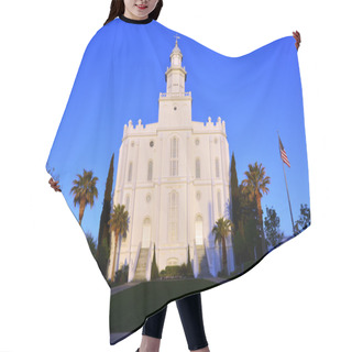 Personality  St George Utah LDS Mormon Temple In Early Morning Hair Cutting Cape