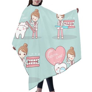 Personality  Dentist And Tooth Hair Cutting Cape