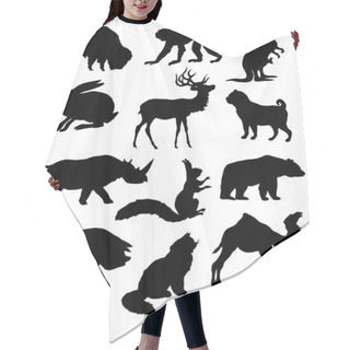 Personality  Silhouette Animals. Hair Cutting Cape