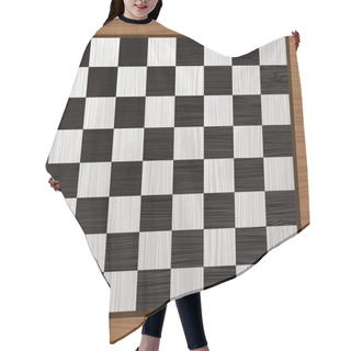 Personality  Black And White Chess Board Hair Cutting Cape