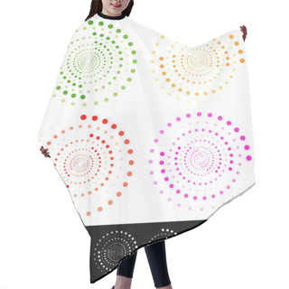 Personality  Stylish Dotted Design Elements, Motifs Hair Cutting Cape